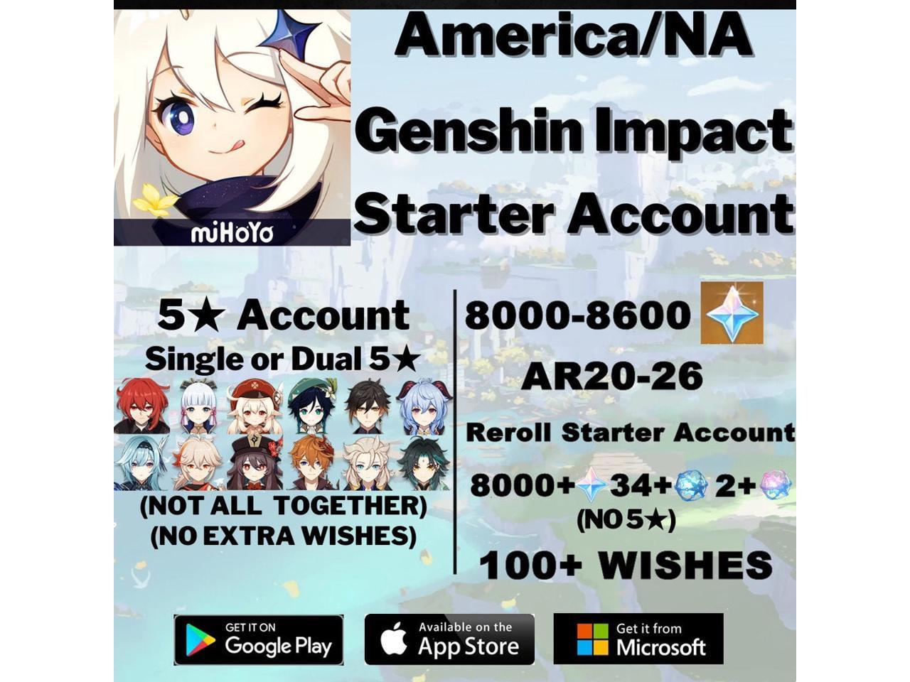 Raiden Shogun+qiqi\AR 5-11\ \Genshin Impact account\Eu\2 Five Star+Random 4Star\Can change Email Phone\Starter Account Europe