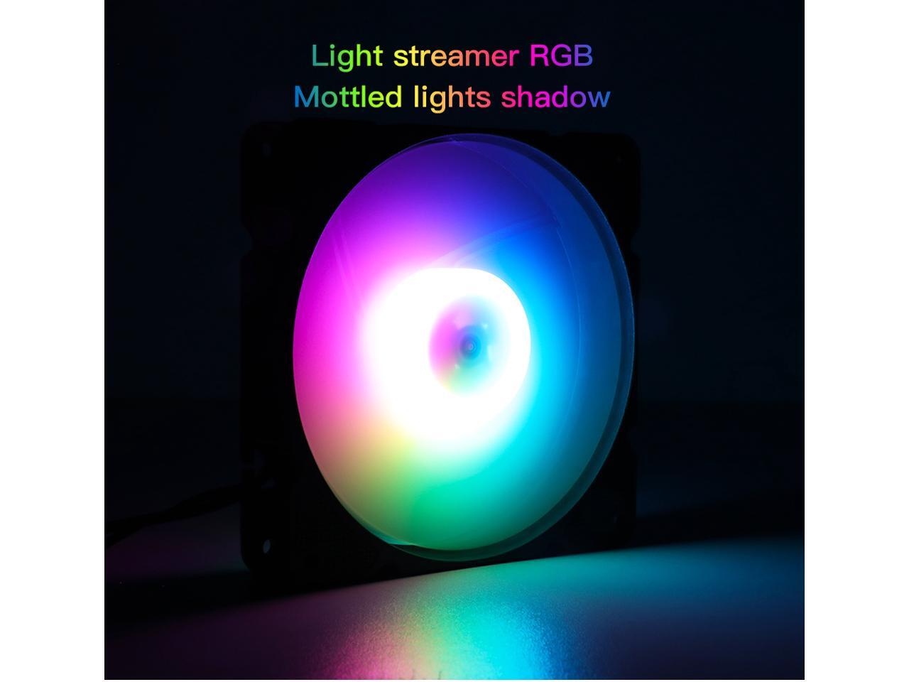 Segotep 120mm Cooling Fan RGB Radiator Cooler Fans Aura Sync Mute PC