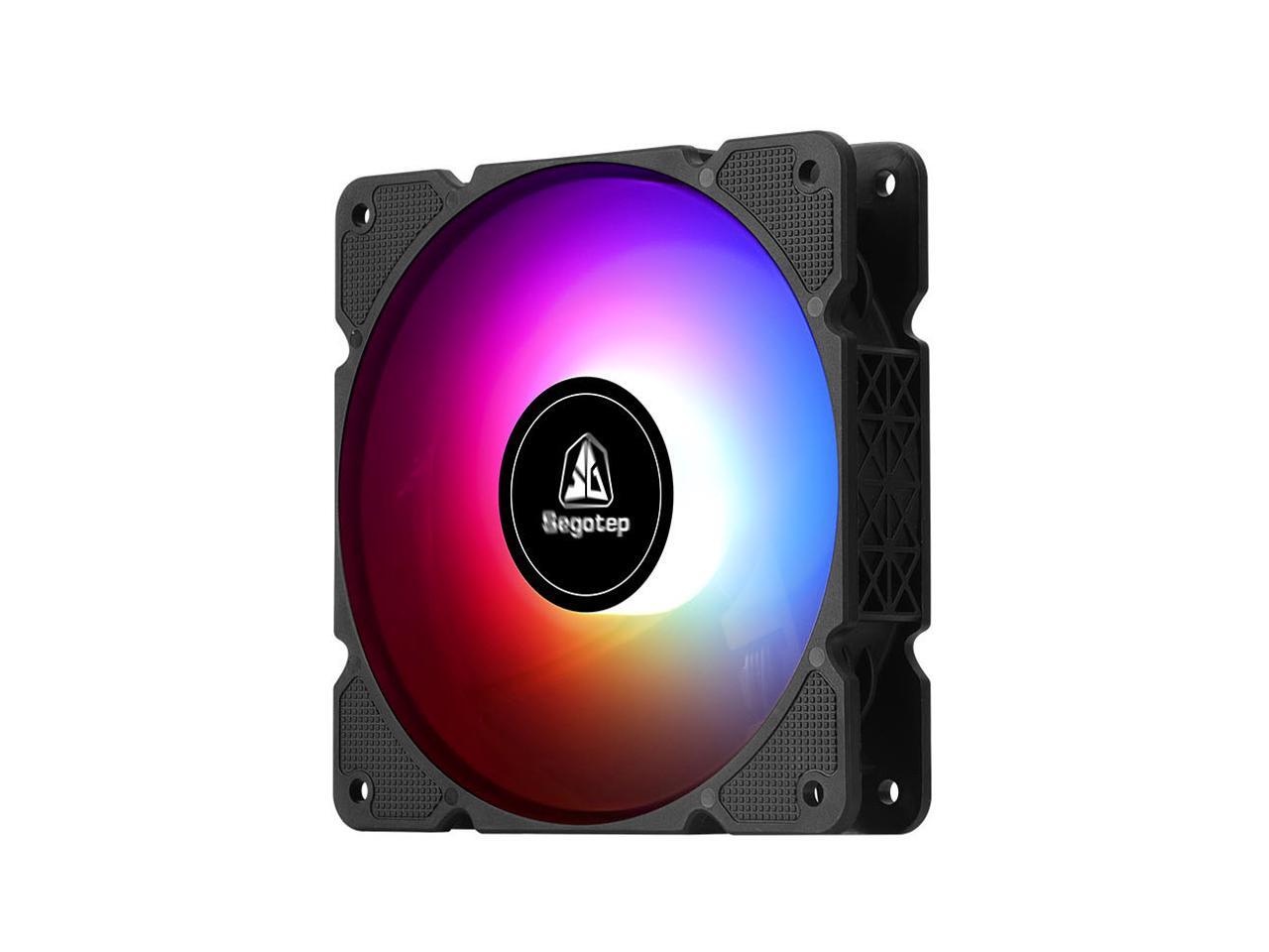 Segotep 120mm Cooling Fan RGB Radiator Cooler Fans Aura Sync Mute PC