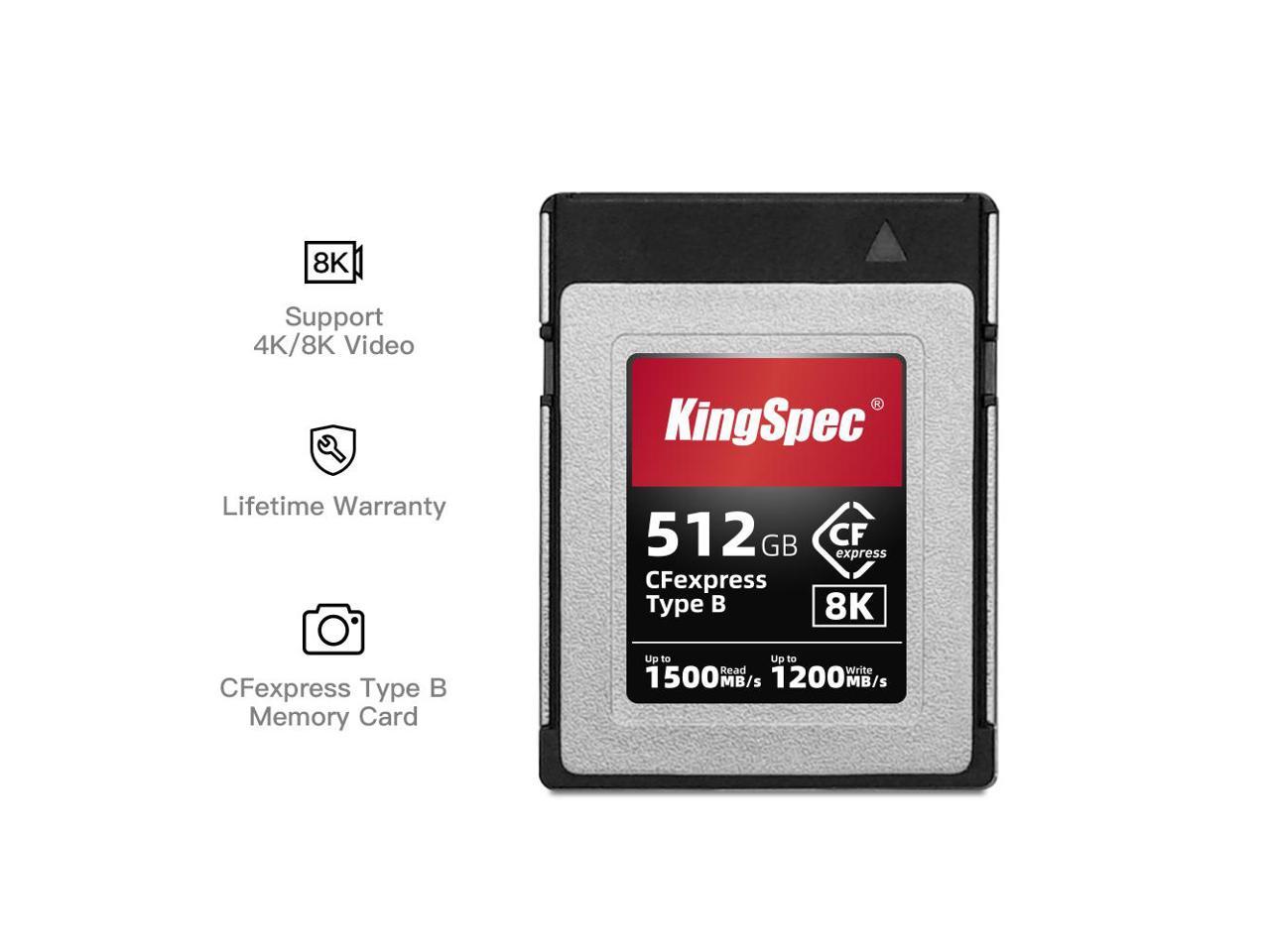 カメラ その他 KingSpec Memory Card 512GB CFexpress Type B Card For 