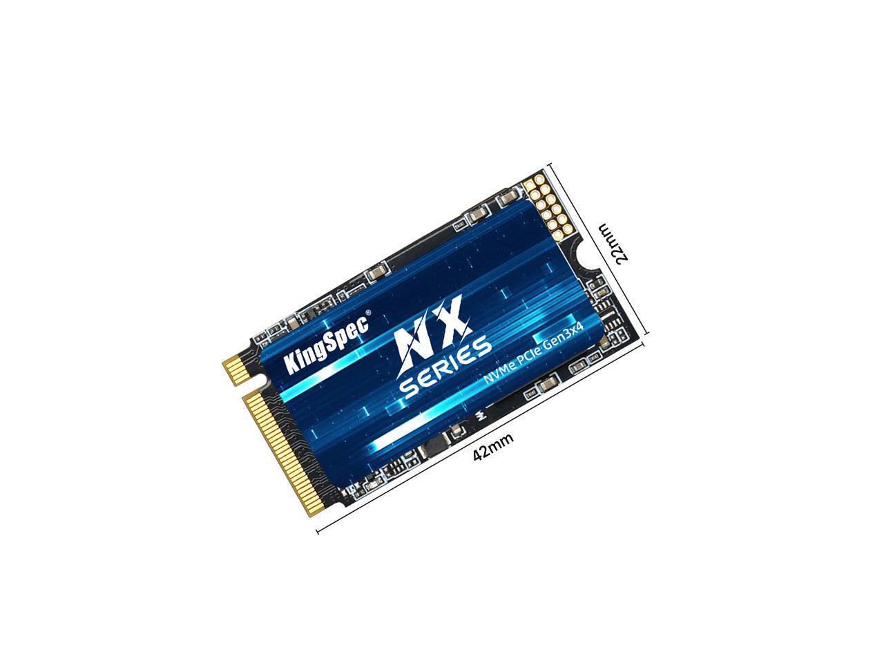 The KingSpec Solid State Drive NX Series 1 TB M.2 2242 PCIe 3.0 x 