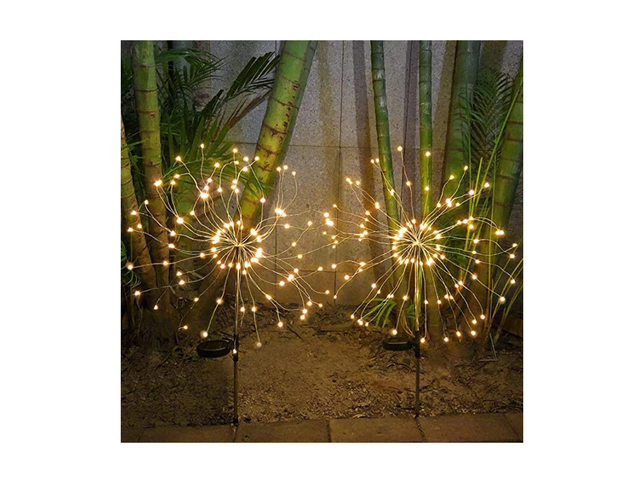 LED Firework Lights for Garden Pack of 2