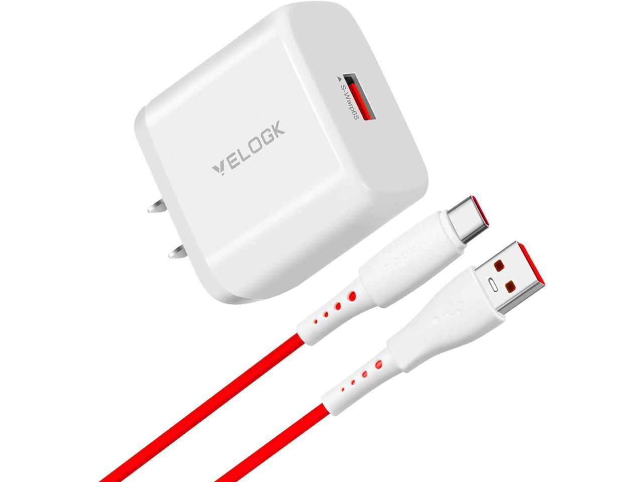 VELOGK 65W Warp Car Charger for OnePlus 8T/9 Pro/9/9R 