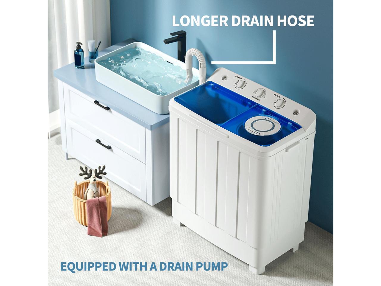 Auertech Portable Washing Machine, 28lbs Mini Twin Tub Compact Washer