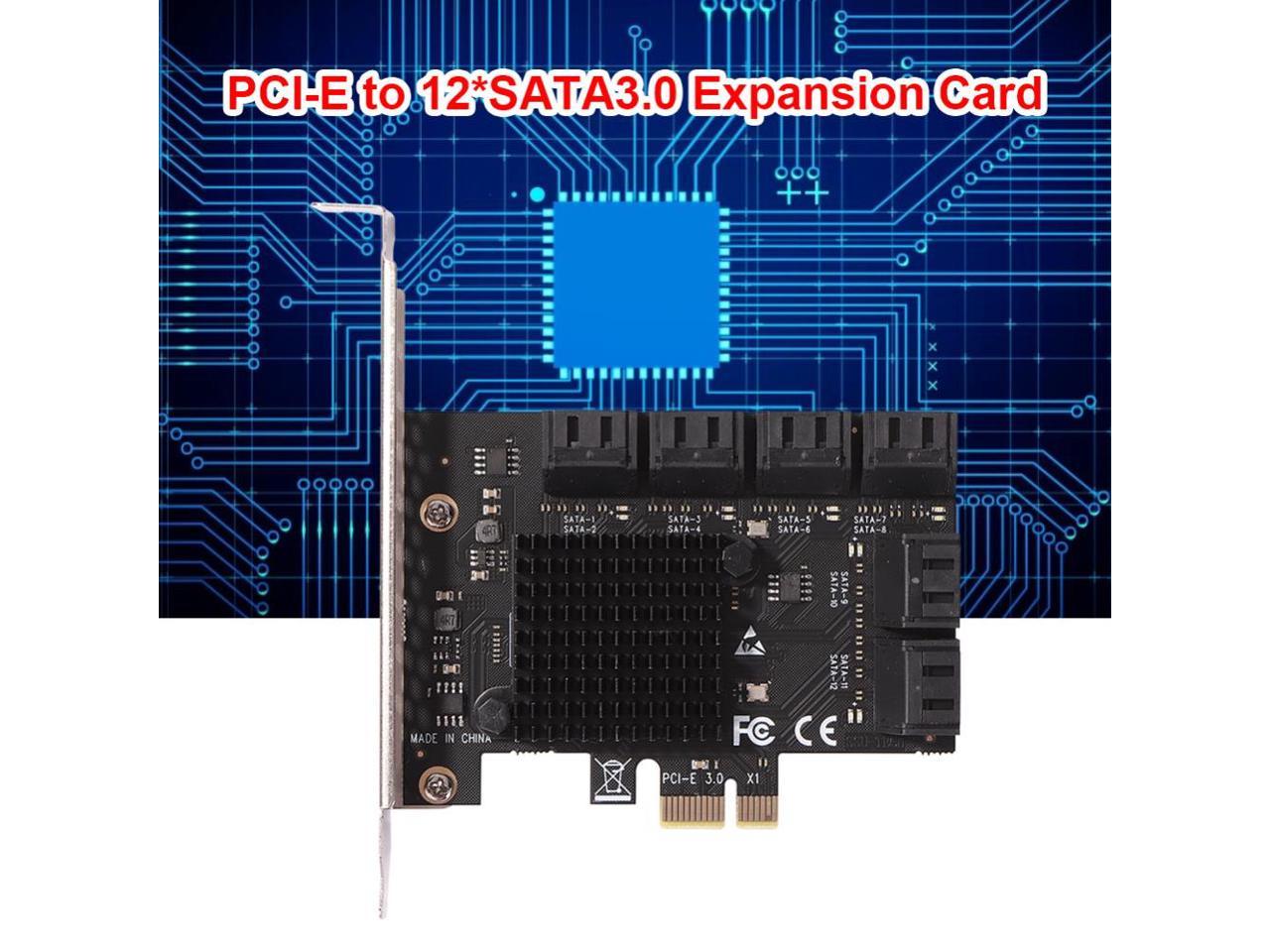 Chi a Mining-adaptador ASM1064 PCIE SATA PCI-E, 12 puertos SATA 6GB a ...