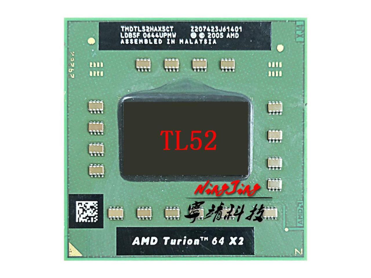 AMD Turion 64 X2 TL-52 Mobile 638 S1G1 TMDTL52HAX5CT  Dual Core Used Tested 