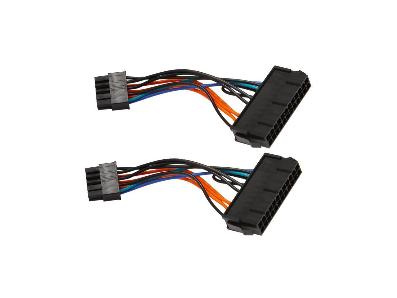 24-Pin Female to 10-Pin Male Adapter Power Supply Cable Cord for Lenovo ...