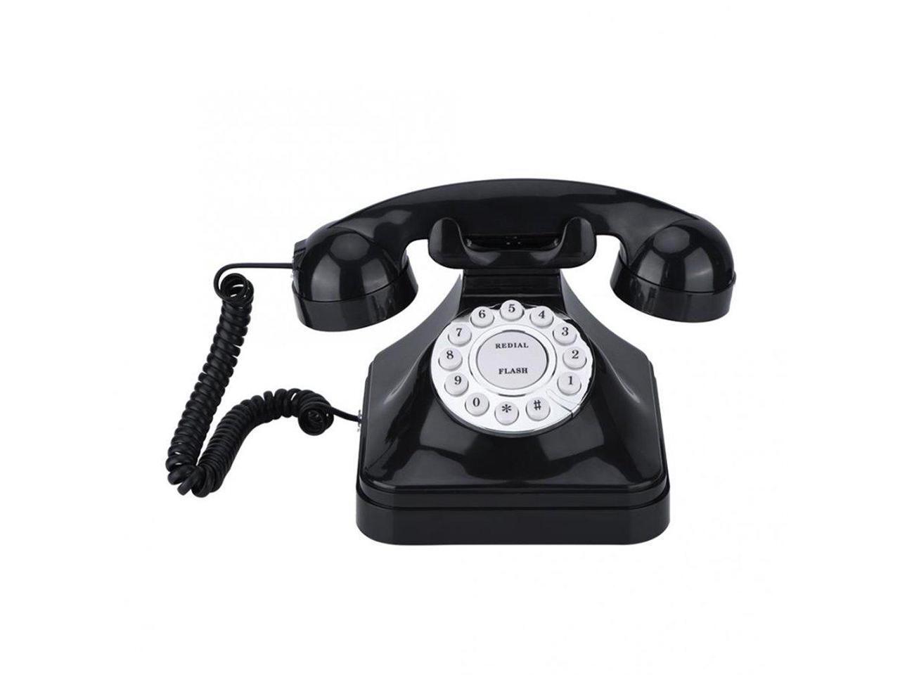 Antique European Vintag Landline Telephone Black High Definition Call