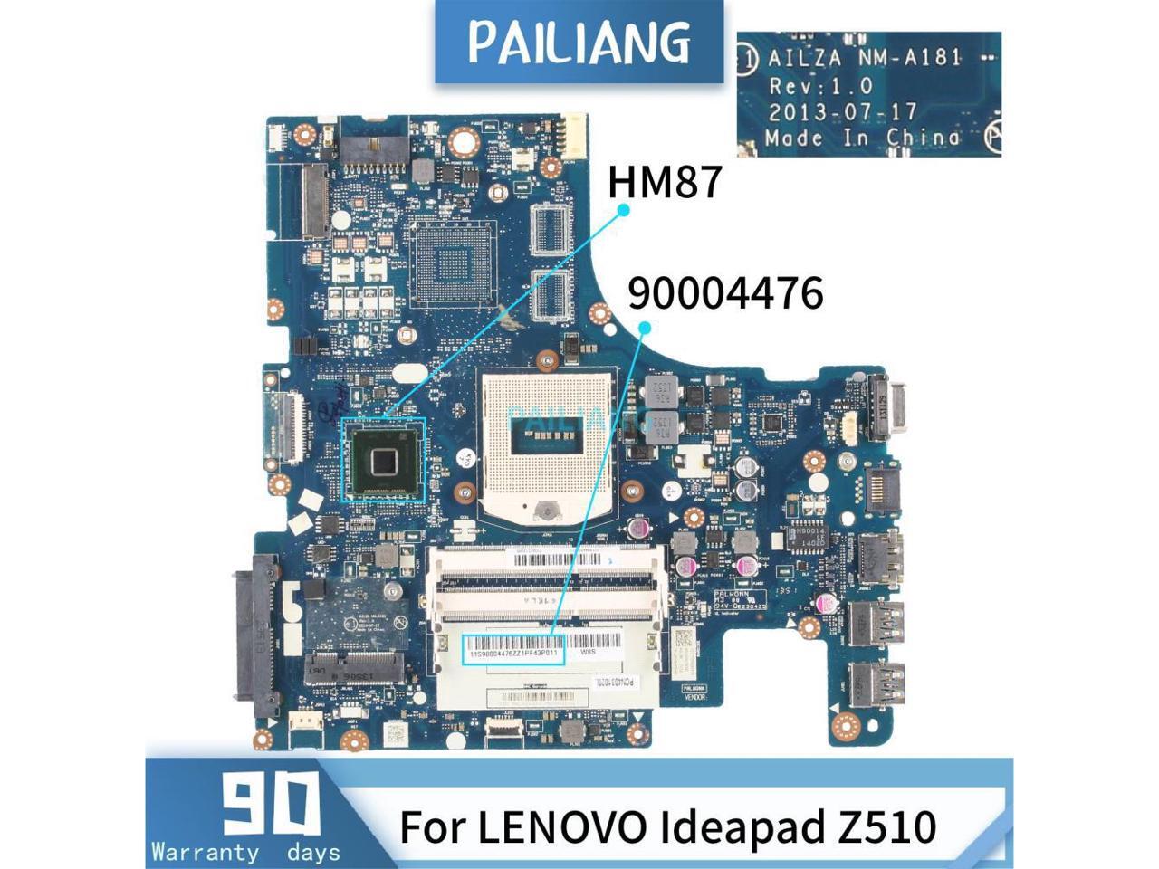 Laptop motherboard For LENOVO Ideapad Z510 Mainboard SR17E HM87 AILZA