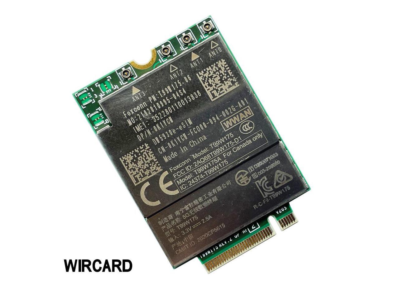 T99W175 DW5930e eSIM X55 5G Module DP N 0K1YCW For Dell Laptop Latitude 