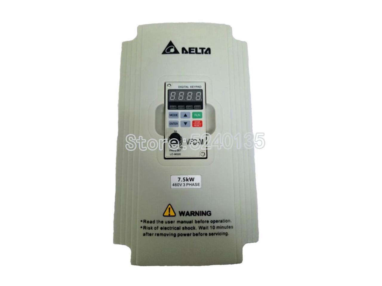 Delta Inverter 7.5KW 3 Phase 380V Rated 18 A 100% 7500W VFD Series ...