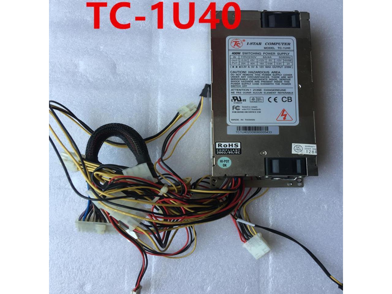 通常在庫品 TC-1U40 1U 400W ATX Single Power Supply for Rackmount