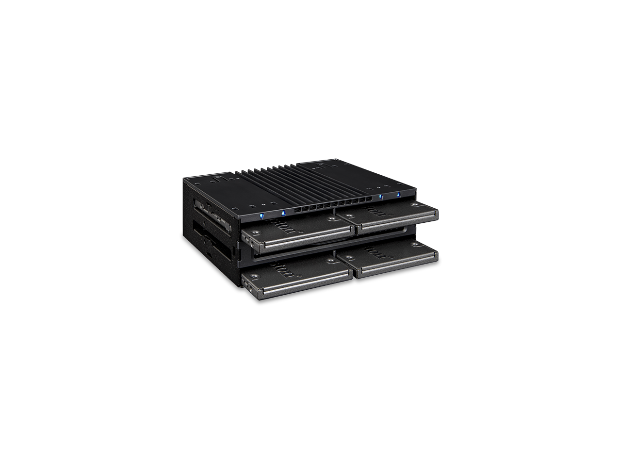 ICY DOCK Tray-less 4x 2.5" SAS/SATA SSD/HDD Mobile Rack For 5.25" Bay ...