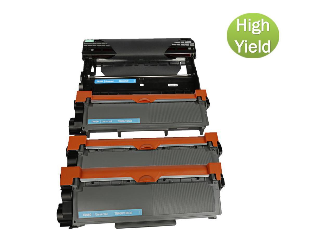 Brother TN660 Toner and Drum DR630 For Brother DCP-L2520DW L2540DW Black Ink 