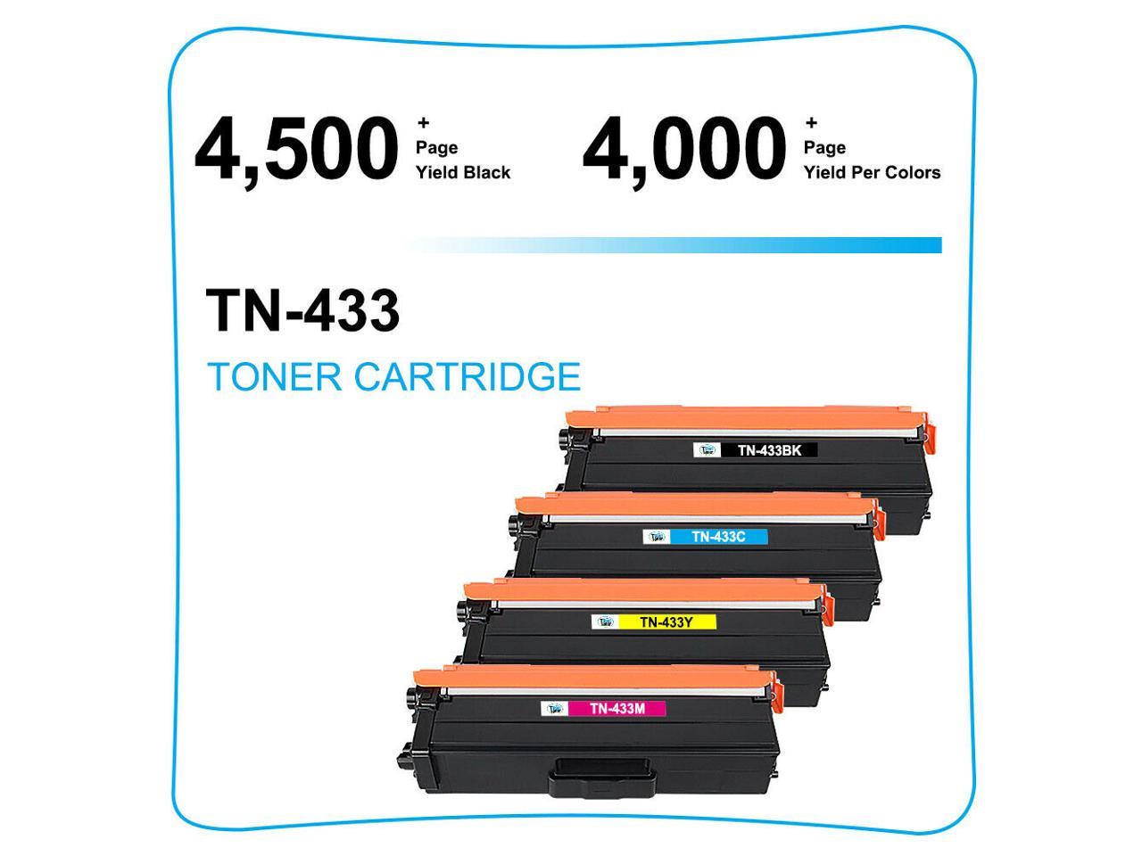 by SinaToner. 4 Pack TN436BK Compatible Toner Cartridge Replacement for Brother MFC-L9750CDWT MFC-L9570CDW HL-L8260CDW HL-L8360CDW HL-L8360CDWT HL-L9310CDW HL-L9310CDWT DCP-L8410CDW Printer