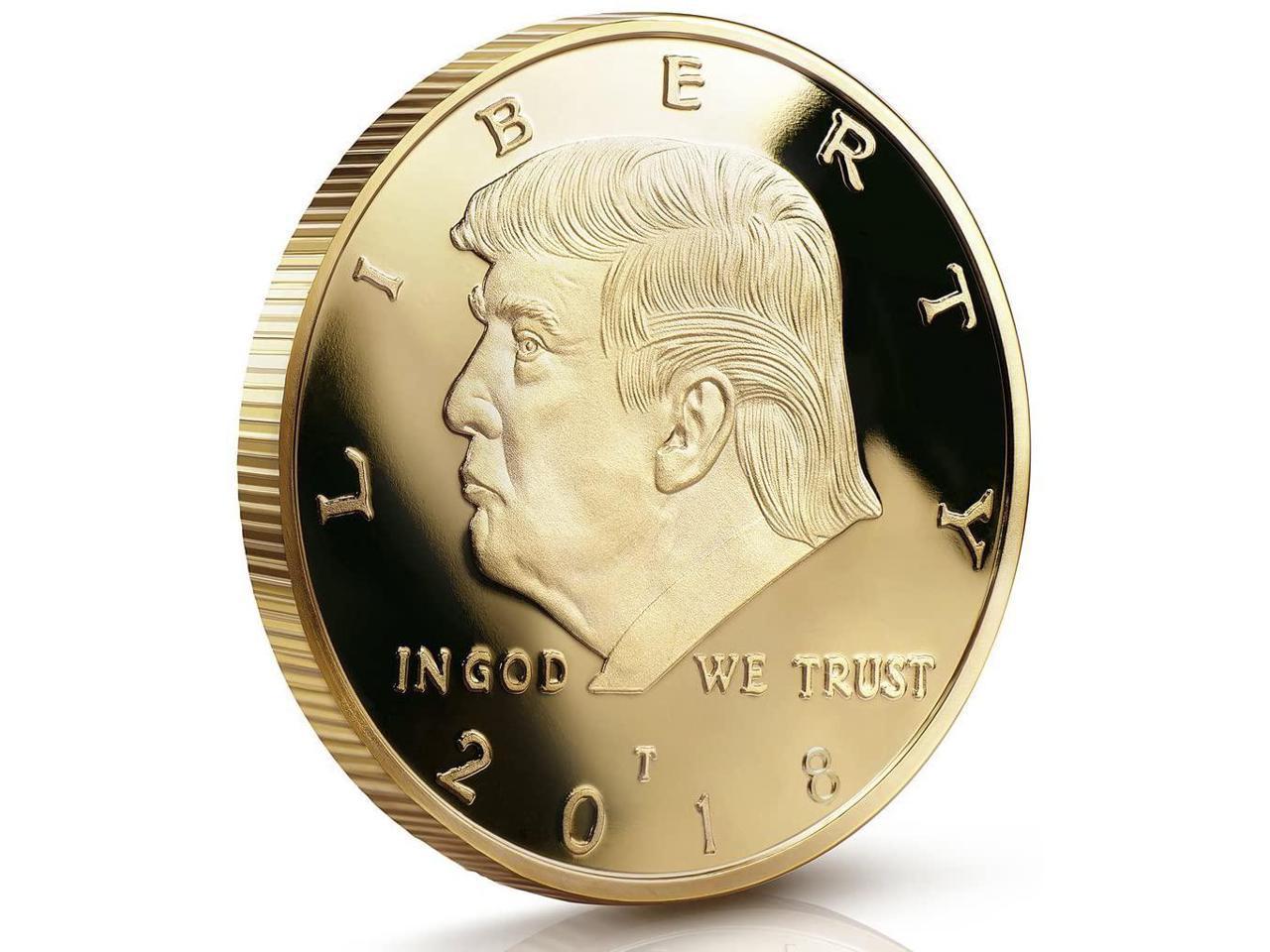 5PCS Donald Trump 45th President Gold Commemorative Challenge Coins USA 