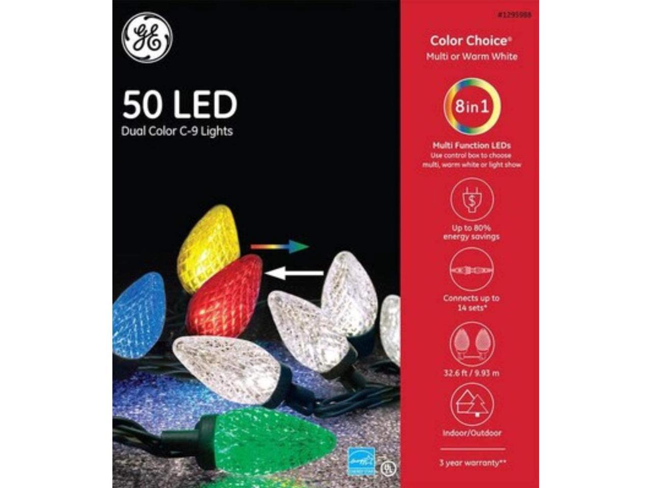 ge led icicle lights multi