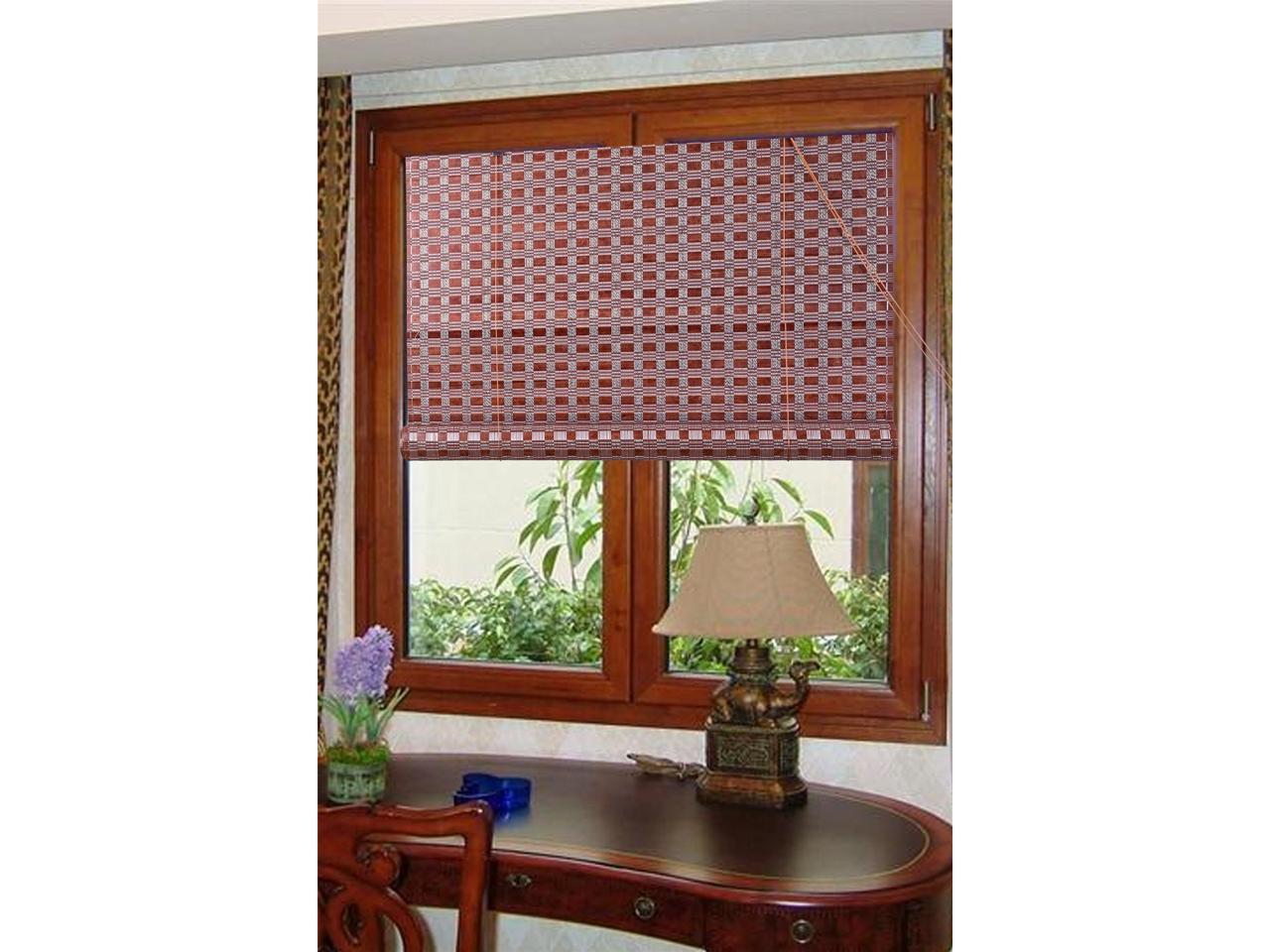 Natural Bamboo Roll Up Window Blind Roman Sun Shade WB-48N1 W30" X H72" 