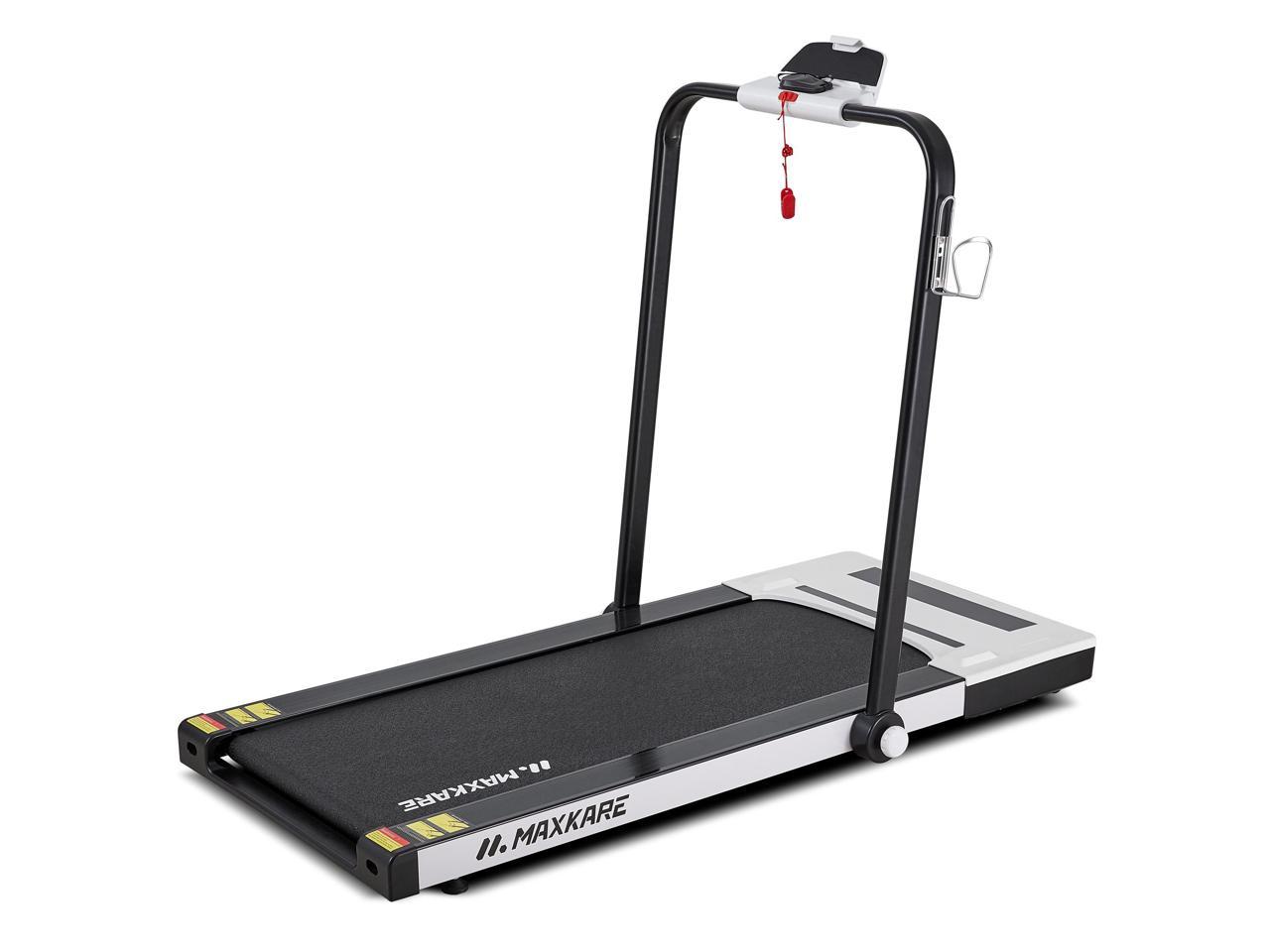 Foldable Electric Treadmill Space Saving Folding Walking Machine Large Running 
