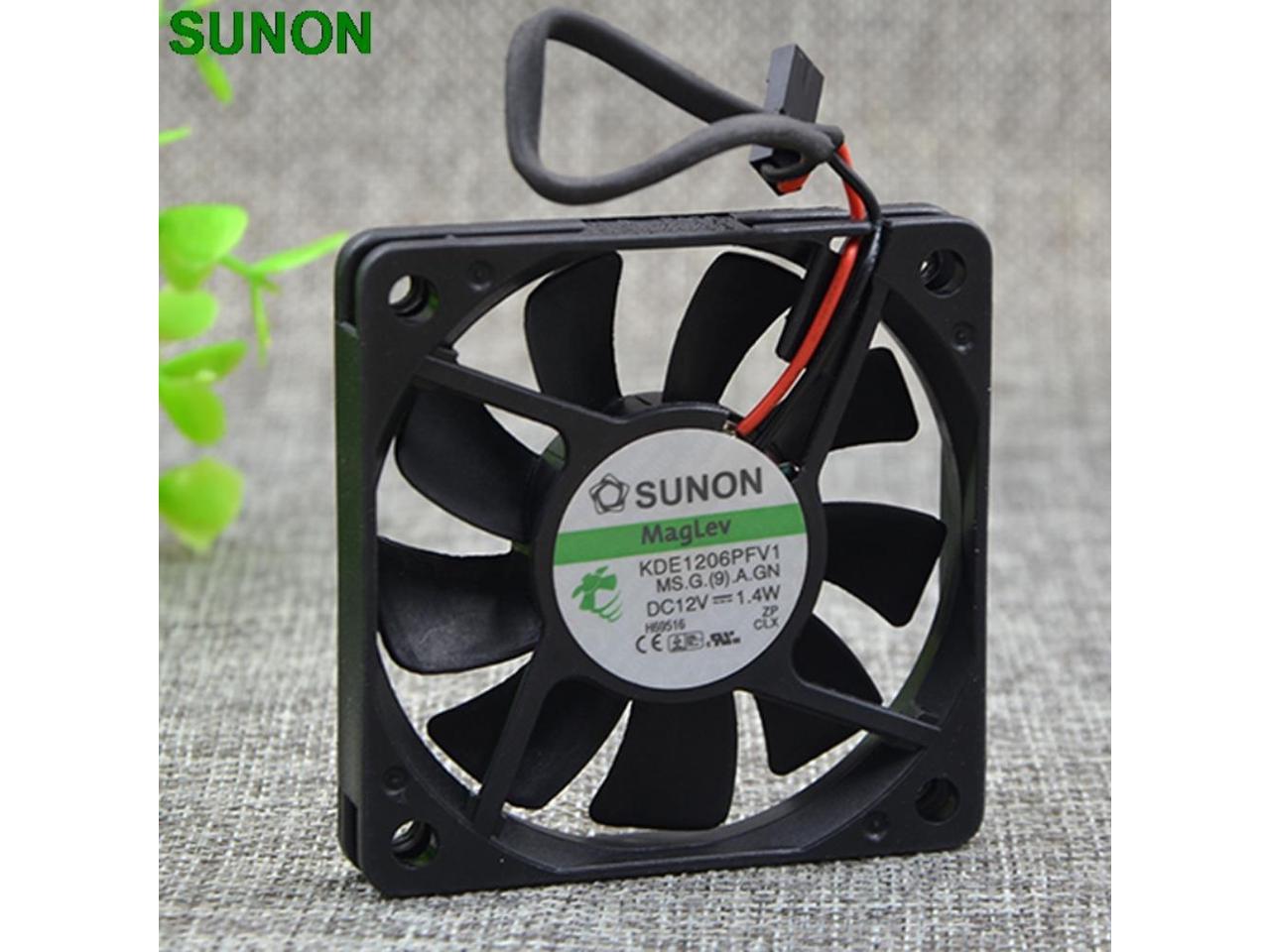 For SUNON KDE1206PFV1 Fan 60*60*10mm 12V 1.4W 3Pin 