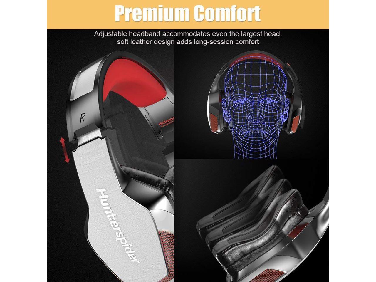 Hunterspider Gaming Headset Noise Canceling Headphone with Microphone