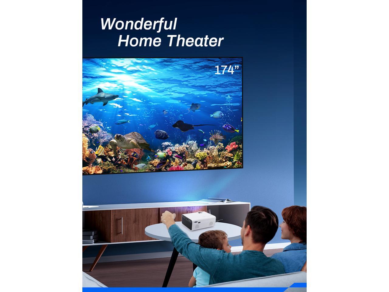 Crosstour P600 Mini Projector Portable Movie Projector Support 1080P
