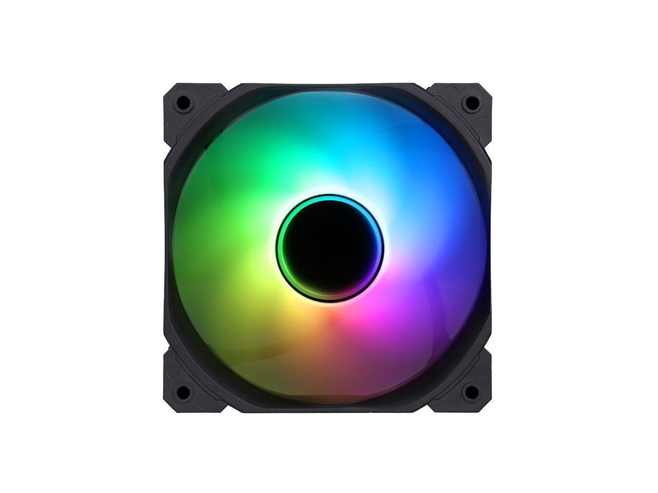 SAMA IMB 3Packs ARGB PC Case Fans With 6pin Fan Hub 120mm Fan Infinite Mirror 12V 5V 3Pin High