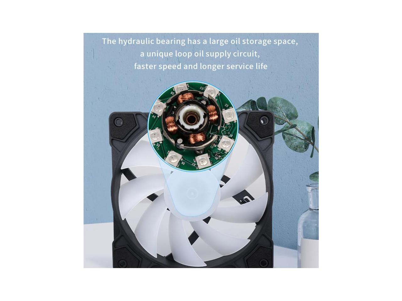 SAMA BLB 3 in 1 ARGB PC Case Fans with Fan Hub 120mm Fan Molex High