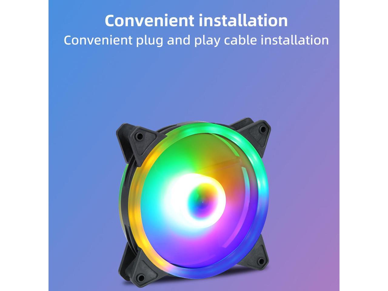 SAMA SF410 PC RGB Case Fan 120mm High Airflow Quiet Edition Case Fan HighPerformance LP4