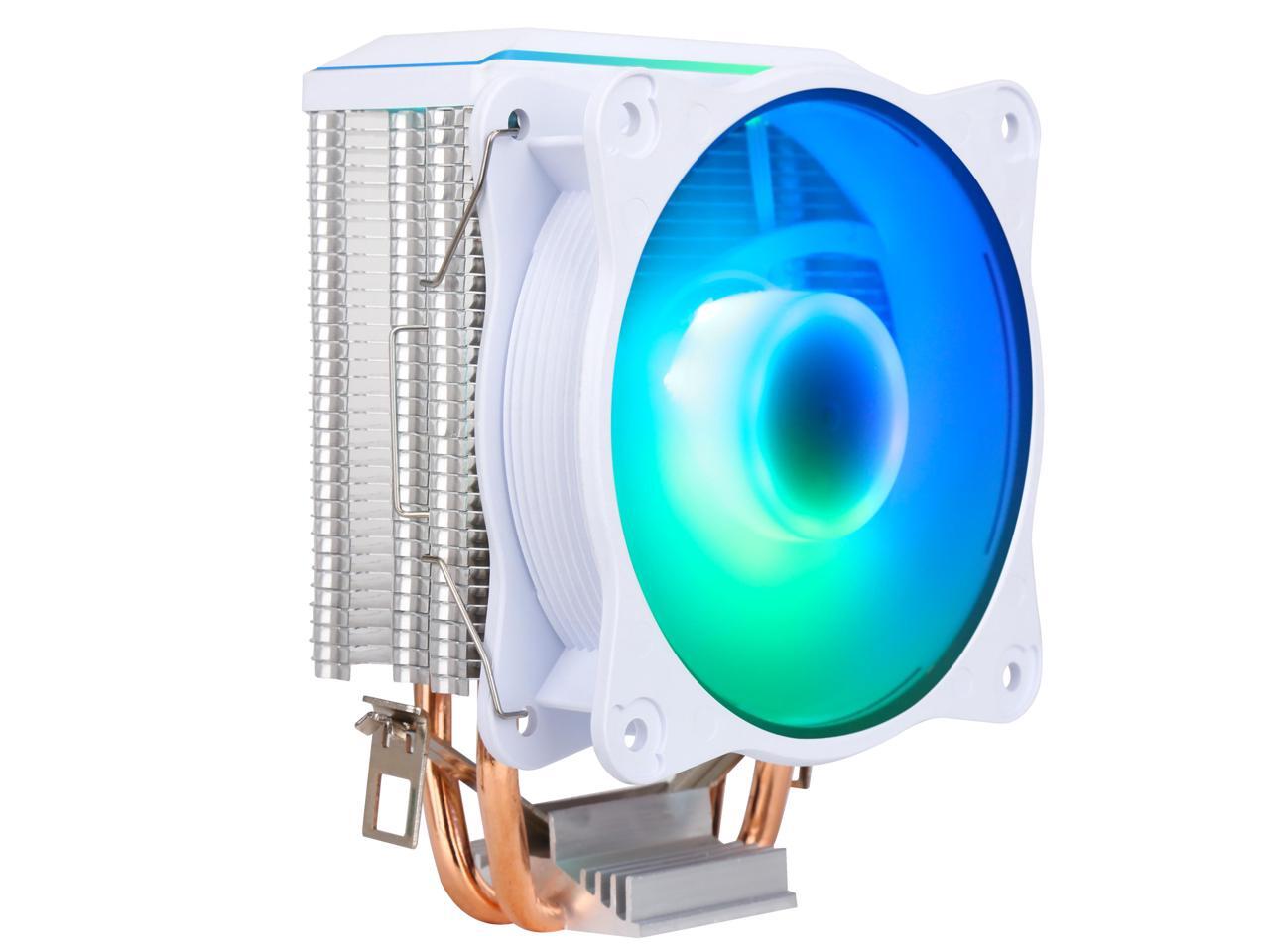 SAMA KA200DW RGB CPU Air Cooler with 9cm fan 2 Copper Heat Pipes For