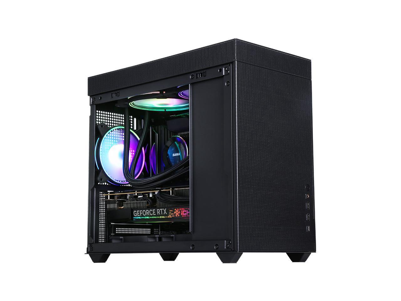 SAMA IM01PRO Black Iron Mesh Panel Micro ATX Tower Computer Case PC ...