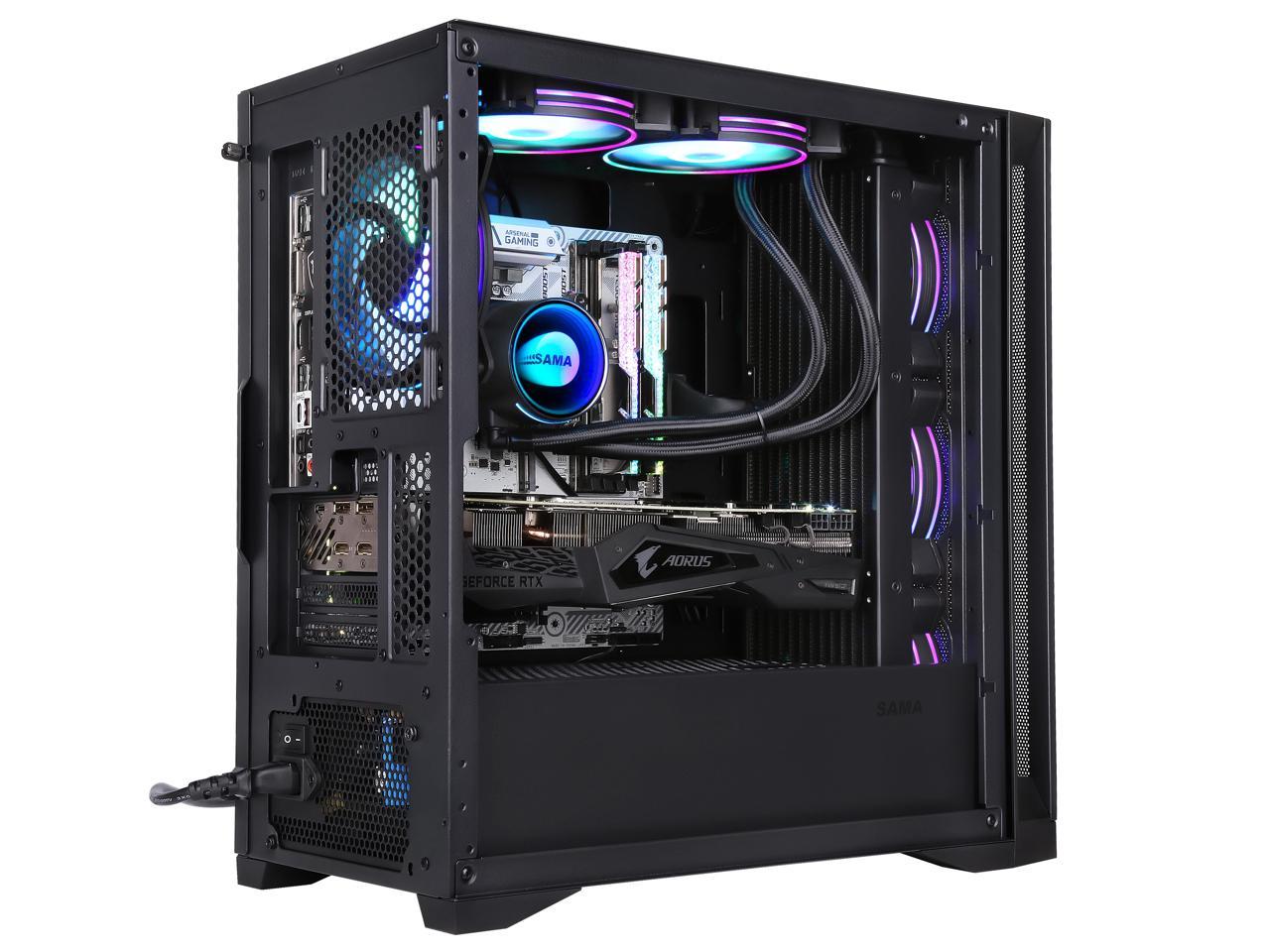 Sama Matx Case Am07 Tempered Glass Micro-atx Mid Tower Computer Case 