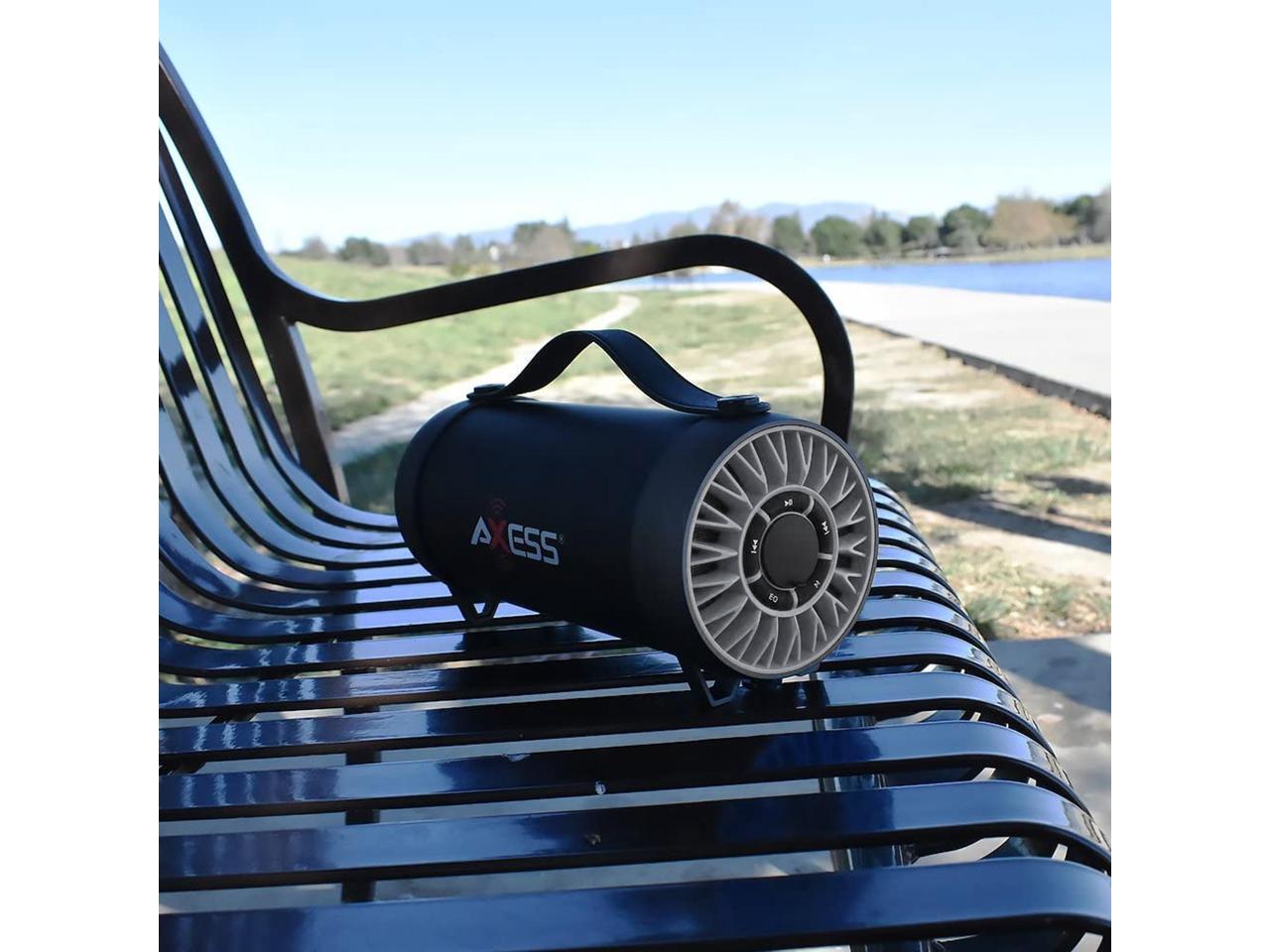 Axess SPBT1056SL Portable Bluetooth Speaker Silver