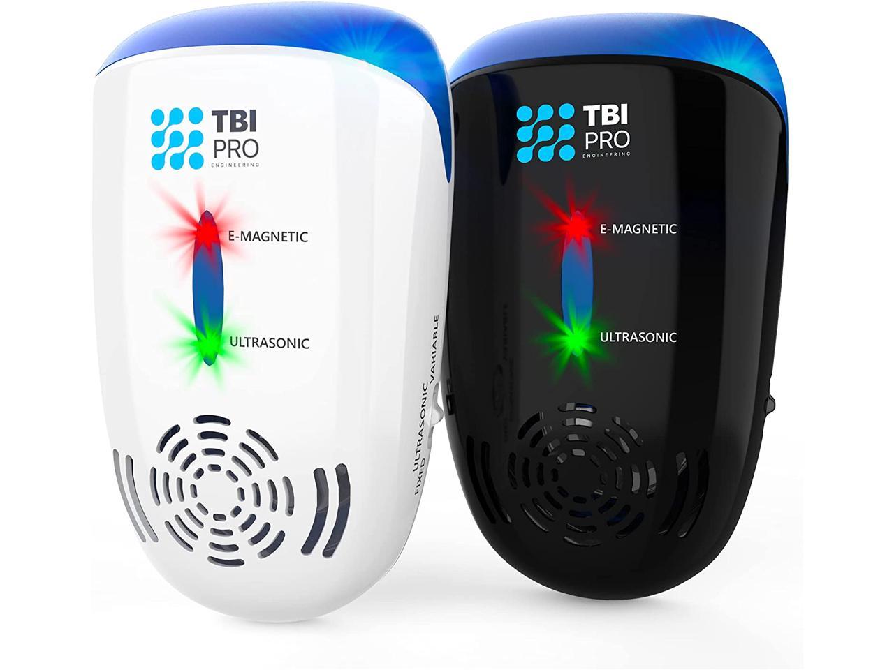 Electromagnetic 1 Pack TBI Pro Ultrasonic Pest Repeller Wall Plug-in White 
