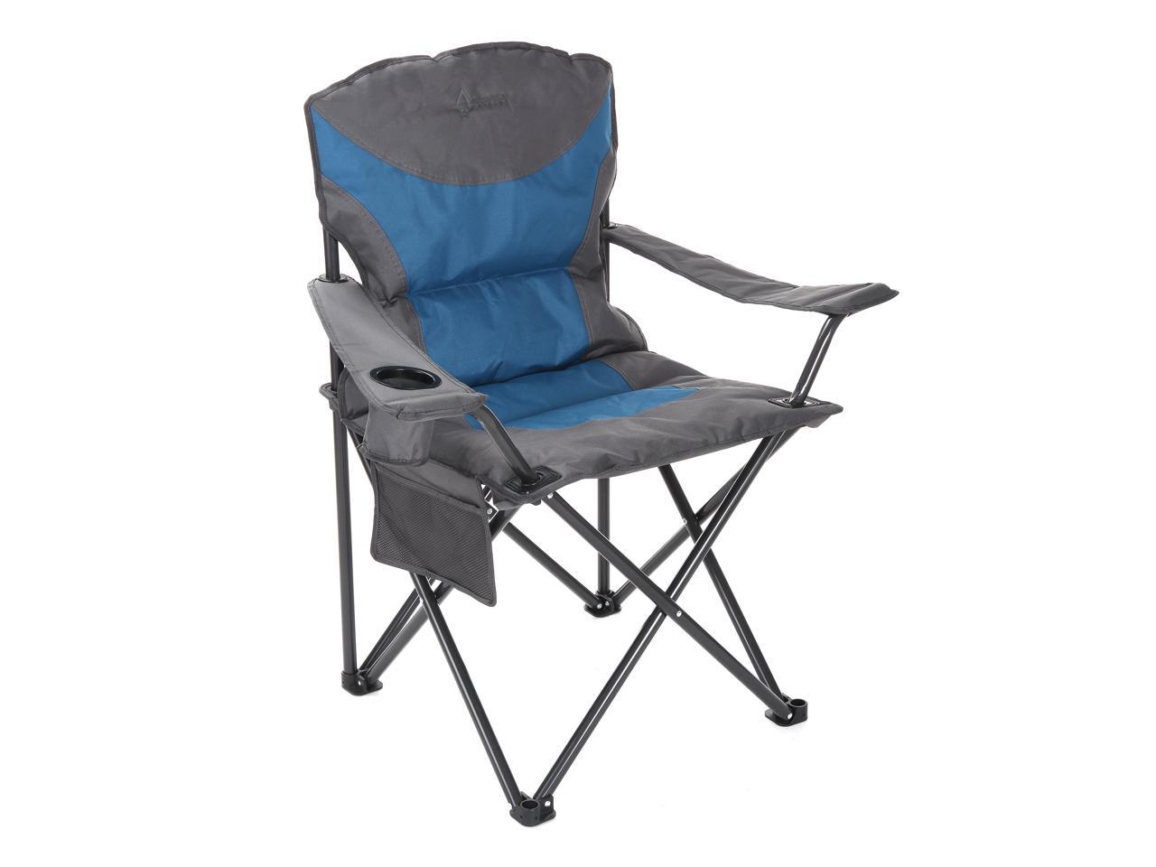 ARROWHEAD OUTDOOR Portable Folding Camping Quad Chair w/ Added 