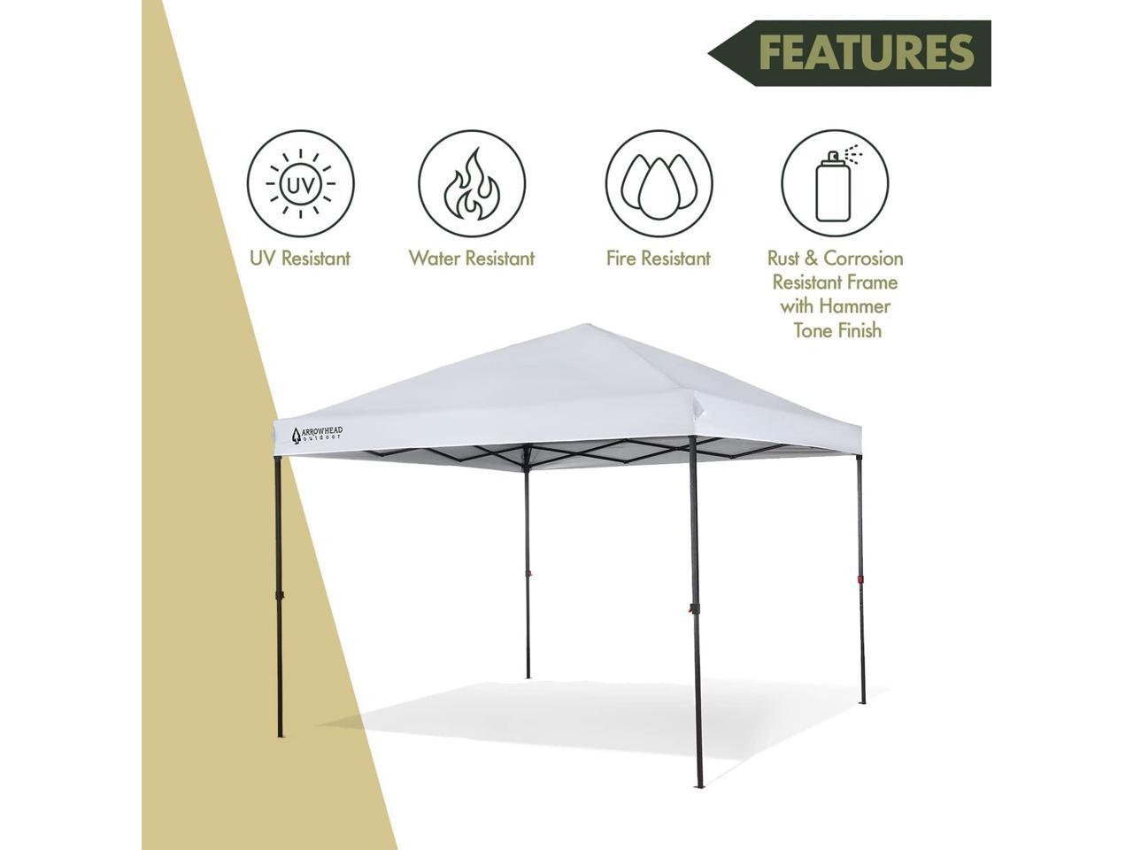 ARROWHEAD OUTDOOR 10x10 PopUp Canopy & Instant Shelter, Easy One