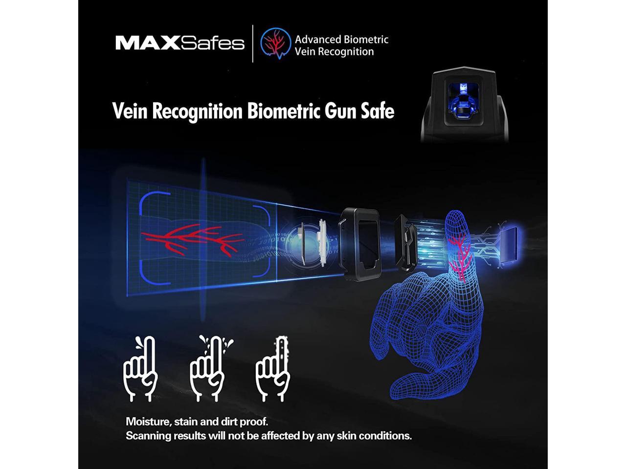 MAXSafes Drop Down Vault with Super Biometric Finger Vein Recognition