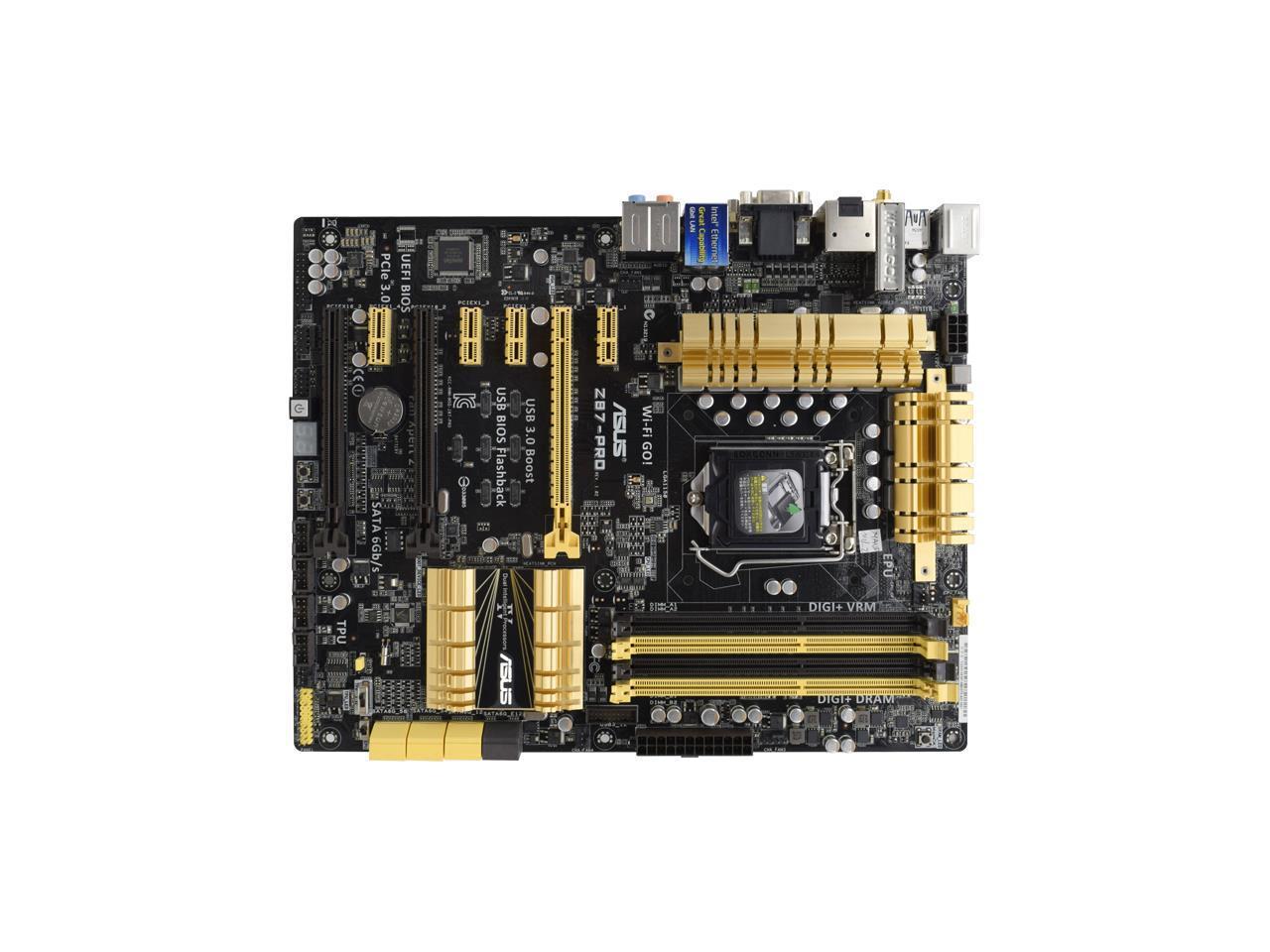 ASUS Z87-PRO LGA1150 Intel Z87 Gaming PC Motherboard DDR3 32G Xeon E3-1285  V3 Core i7 4790K 4770K CPUS HDMI USB3.0 PCI-E 3.0 ATX