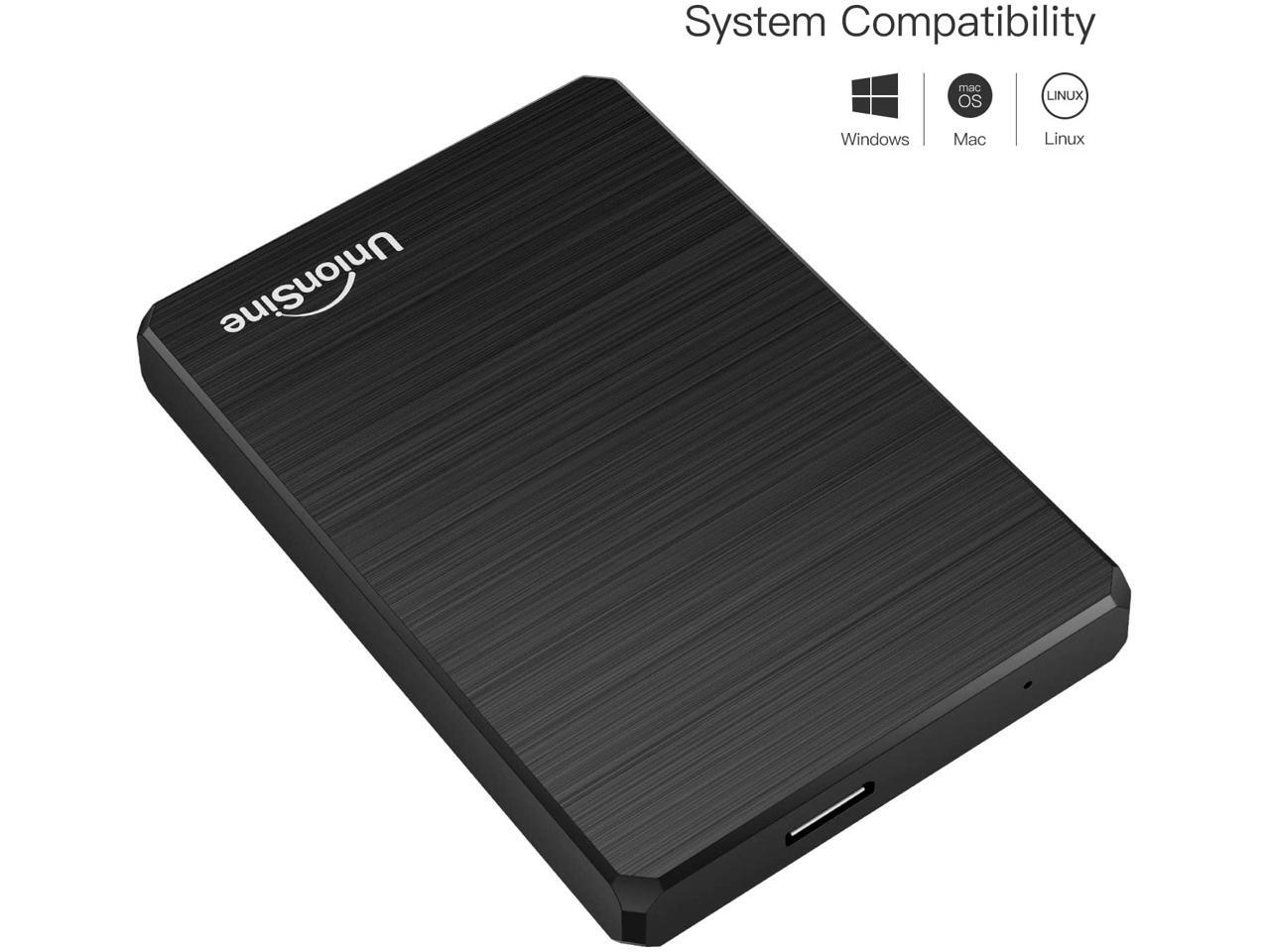 Unionsine 1tb ultra slim portable external hard drive usb3 0 hdd