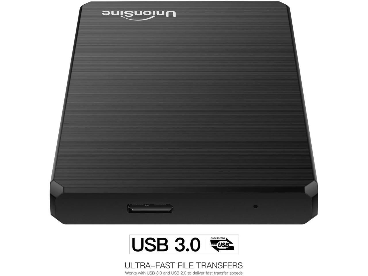UnionSine 1TB Ultra Slim Portable External Hard Drive USB3.0 HDD
