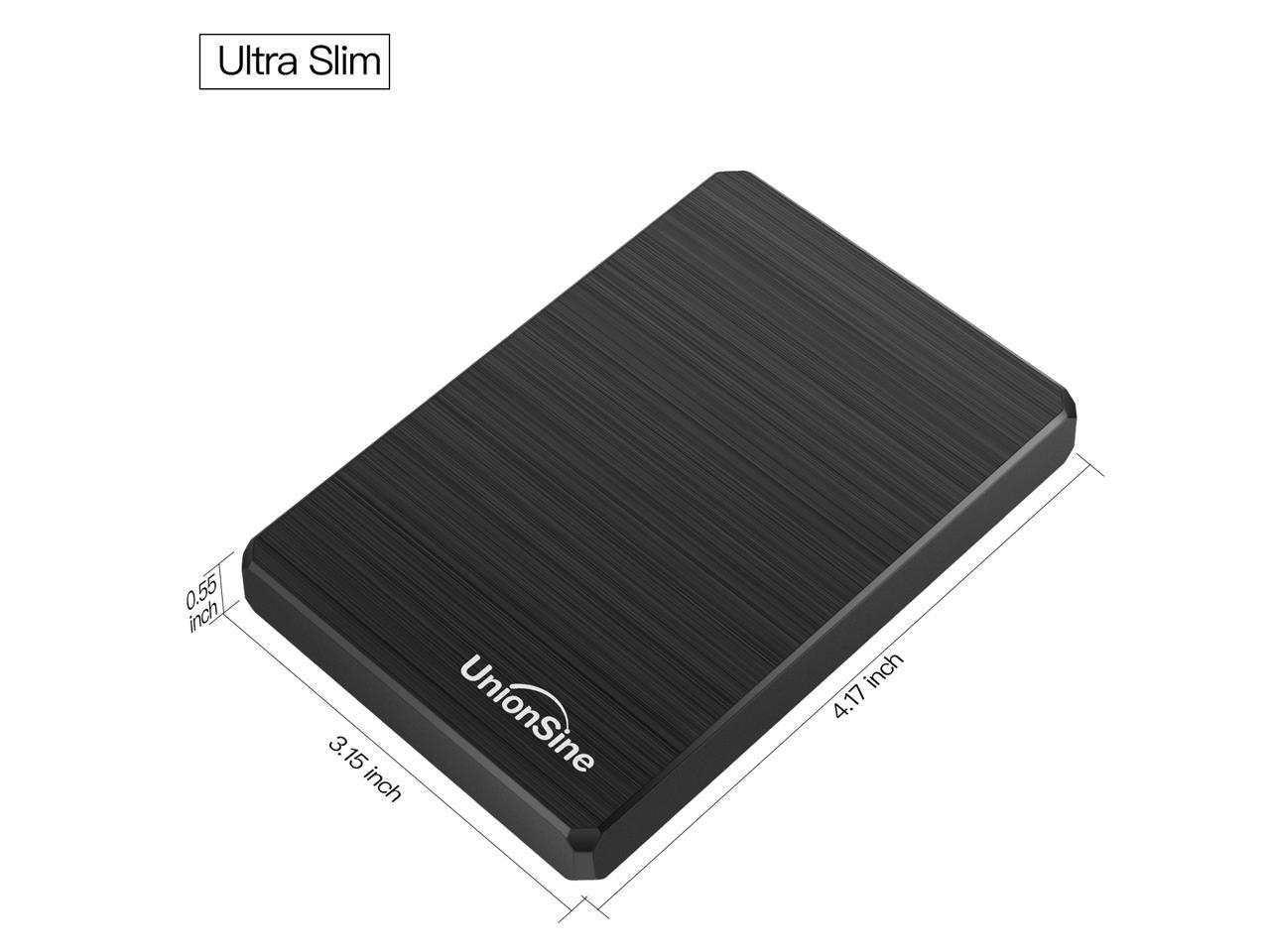 UnionSine 500GB Ultra Slim Portable External Hard Drive USB3.0 HDD