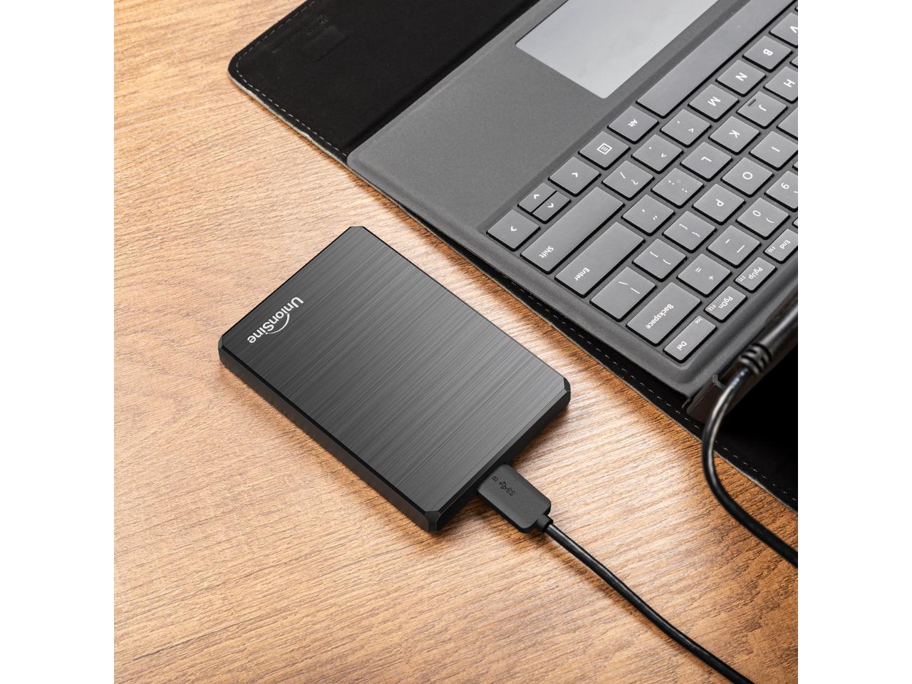 UnionSine 500GB Ultra Slim Portable External Hard Drive USB3.0 HDD