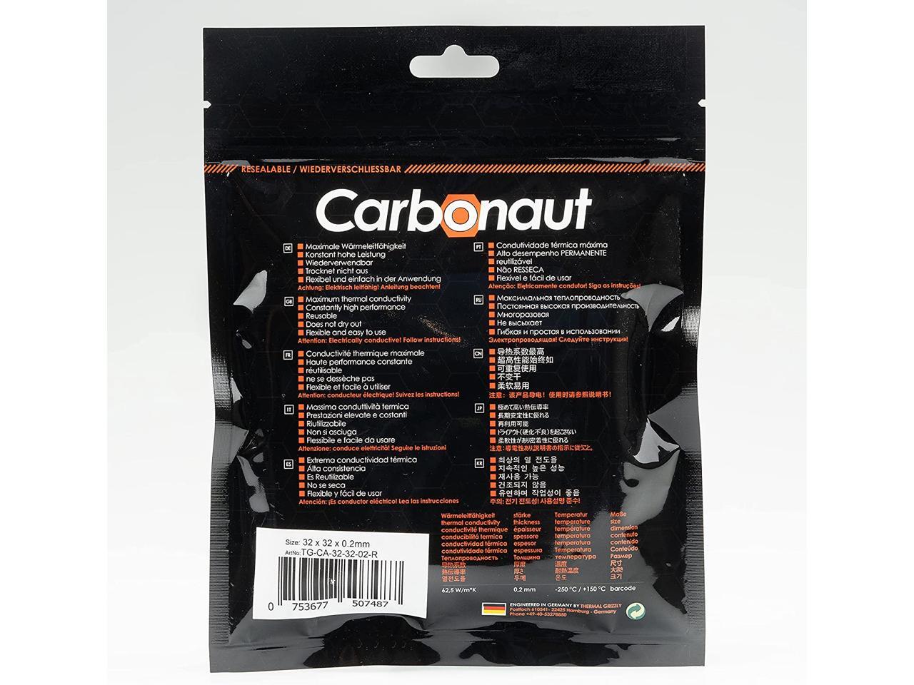 Thermal Grizzly Carbonaut - Carbon Thermal Pad 32x32x0.2mm, Flexible ...
