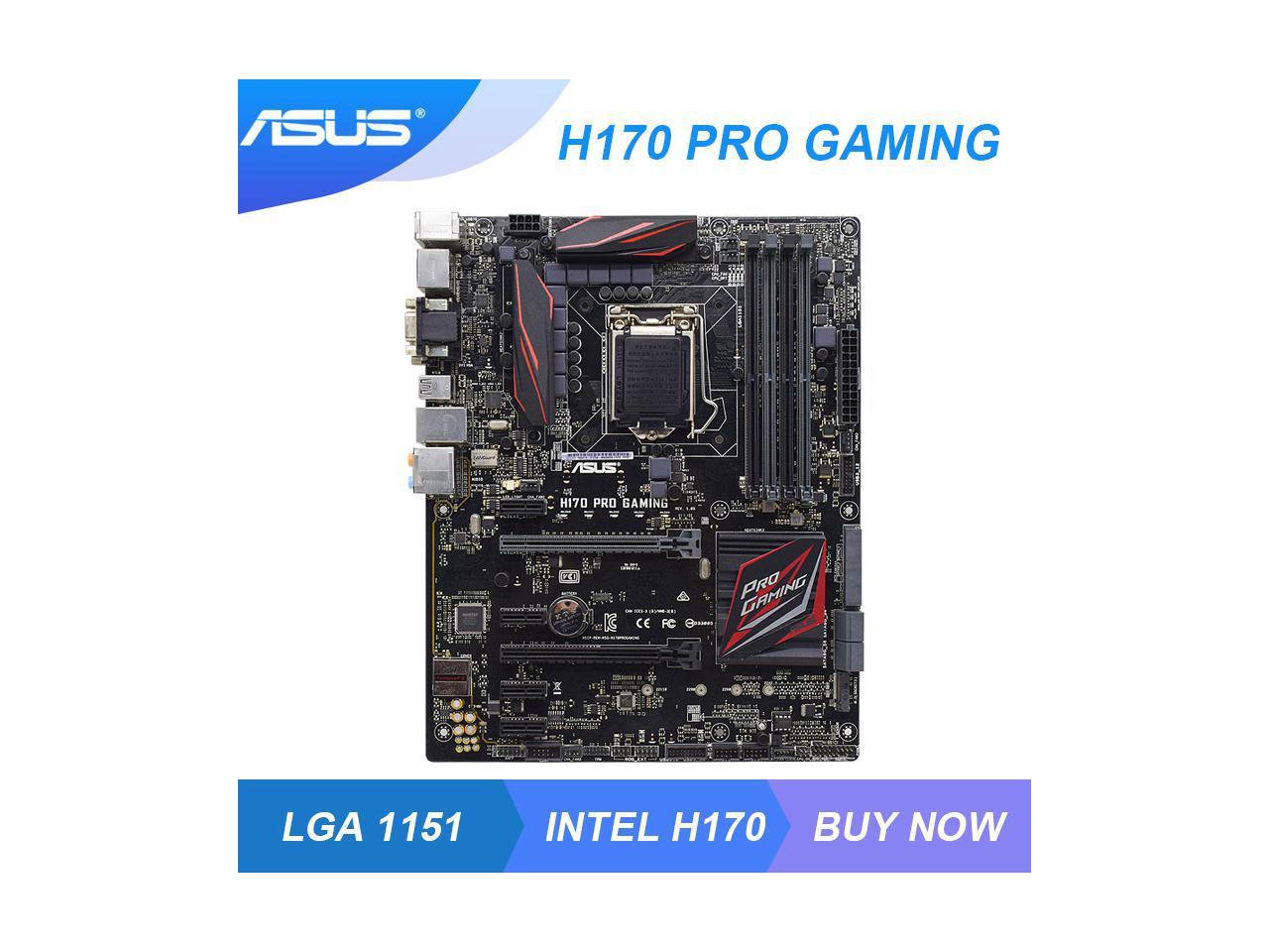 ASUS H170 PRO GAMING LGA 1151 Intel H170 Gaming PC Motherboard 