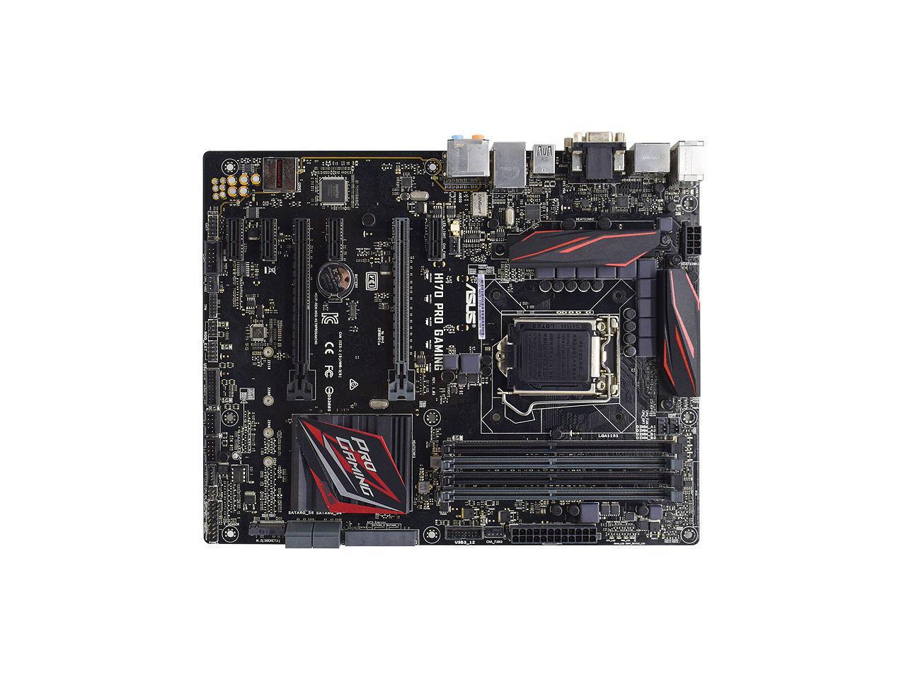 ASUS H170 PRO GAMING LGA 1151 Intel H170 Gaming PC Motherboard 