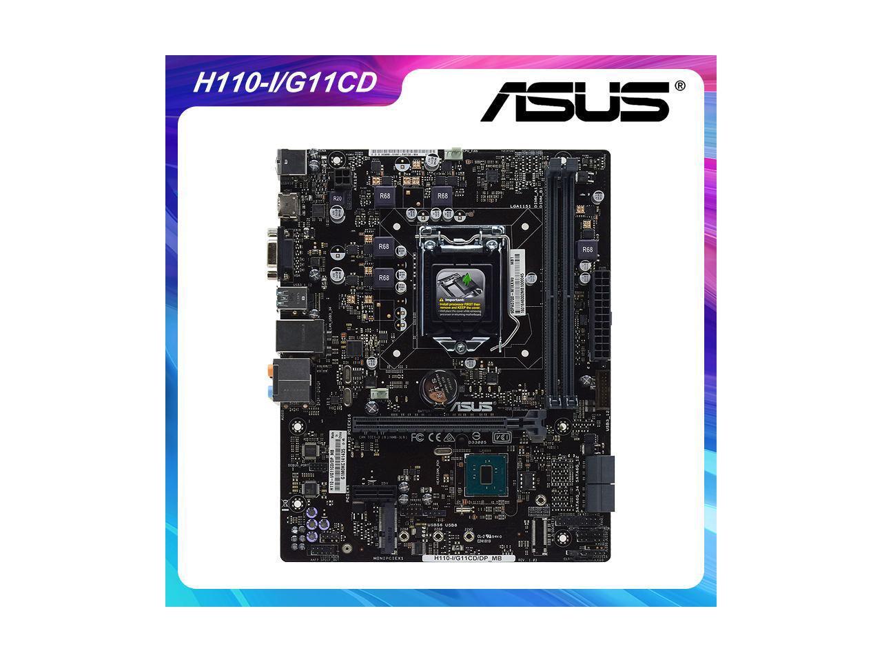 ASUS H110I/G11CD/DP_MB LGA 1151 Intel H110 Desktop PC Motherboard DDR4