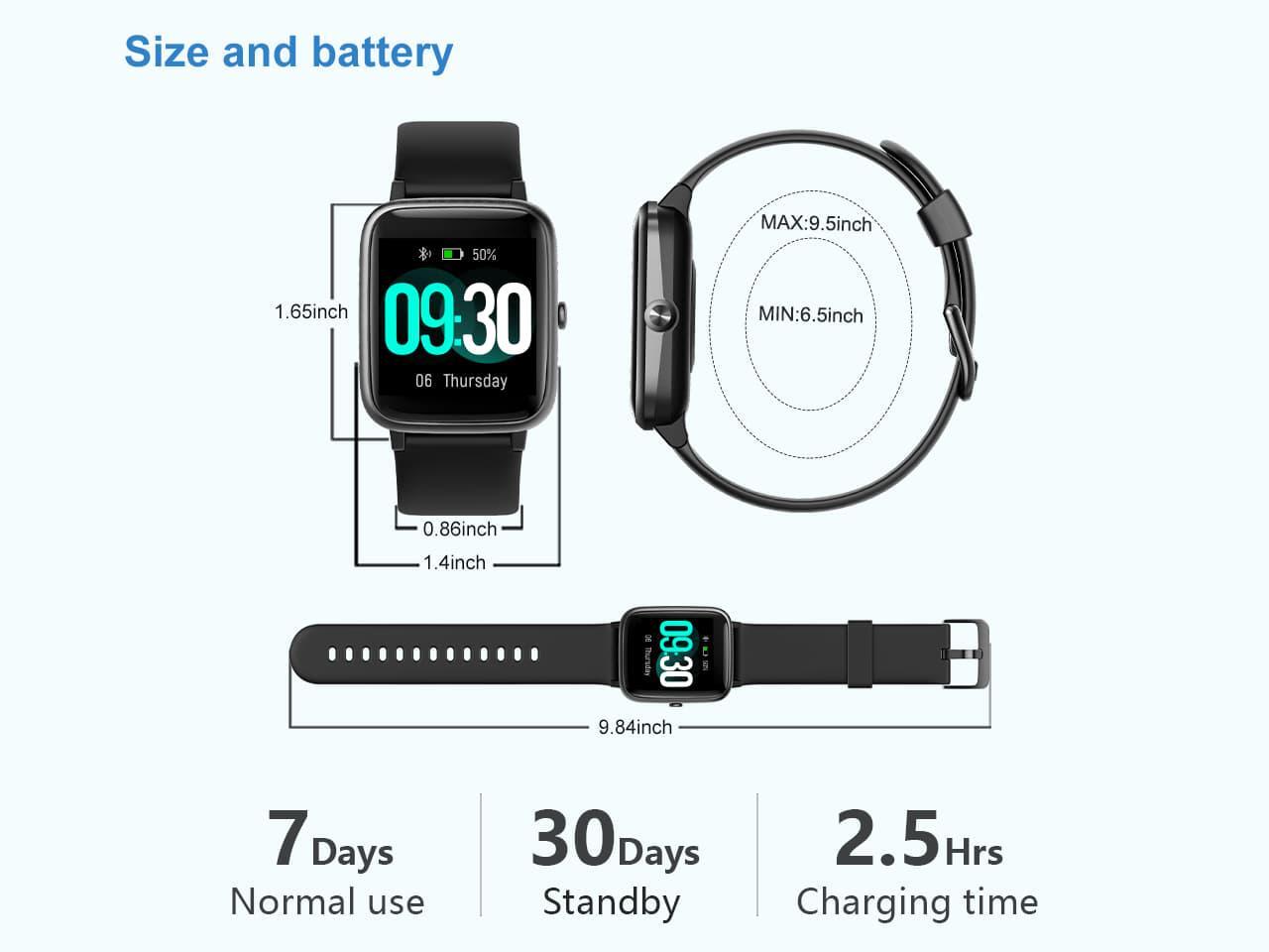 Willful Smart Watch for Android Phones and iOS Phones Compatible iPhone