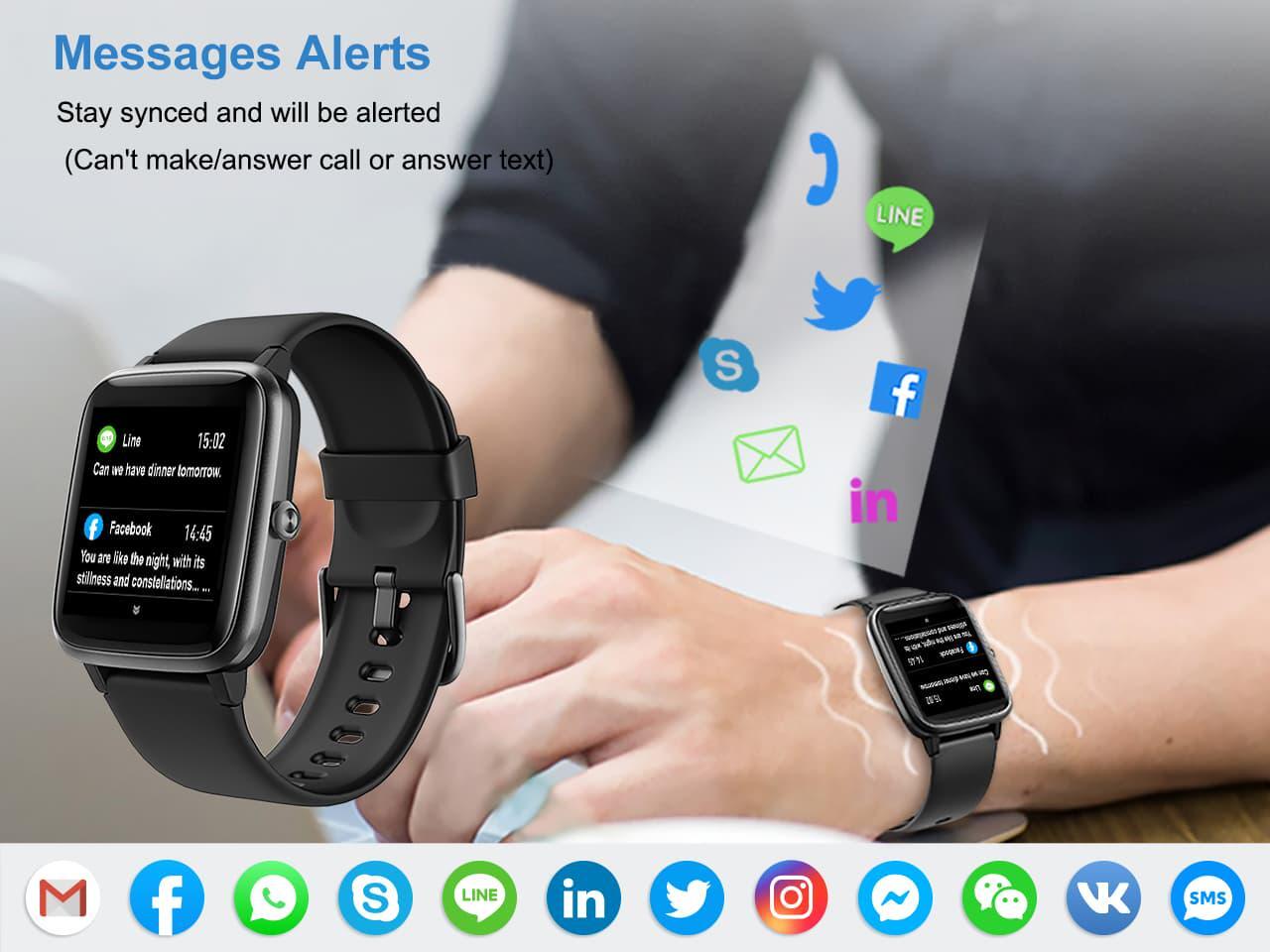 Willful Smart Watch for Android Phones and iOS Phones Compatible iPhone