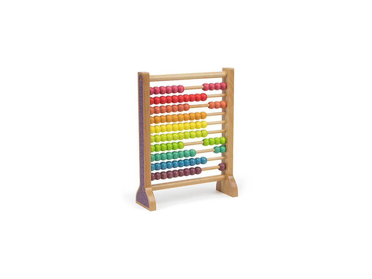 Imagination Generation Wooden Abacus Classic Counting Tool 100 Colorful Beads for sale online 