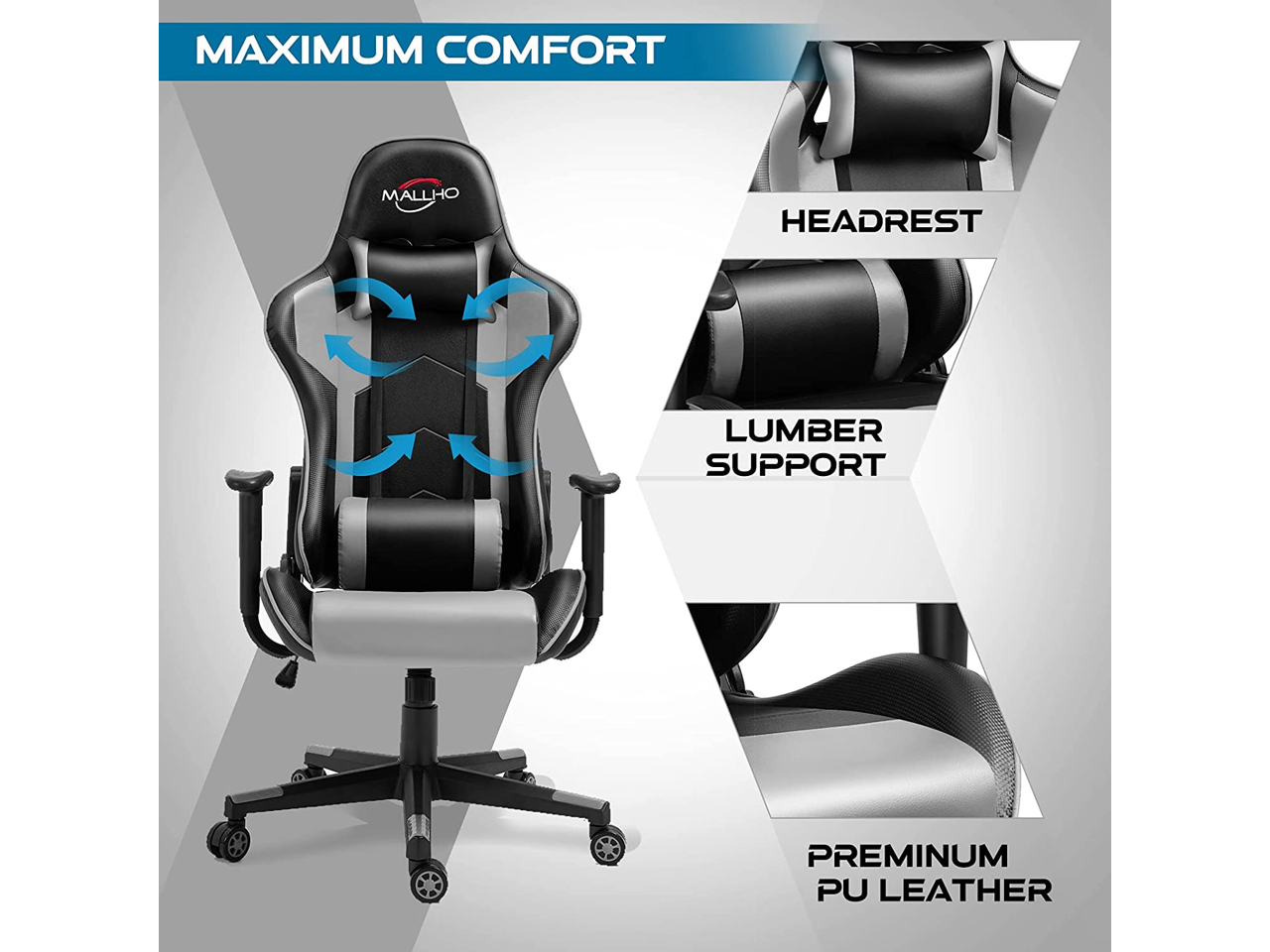 Polar aurora gaming chair